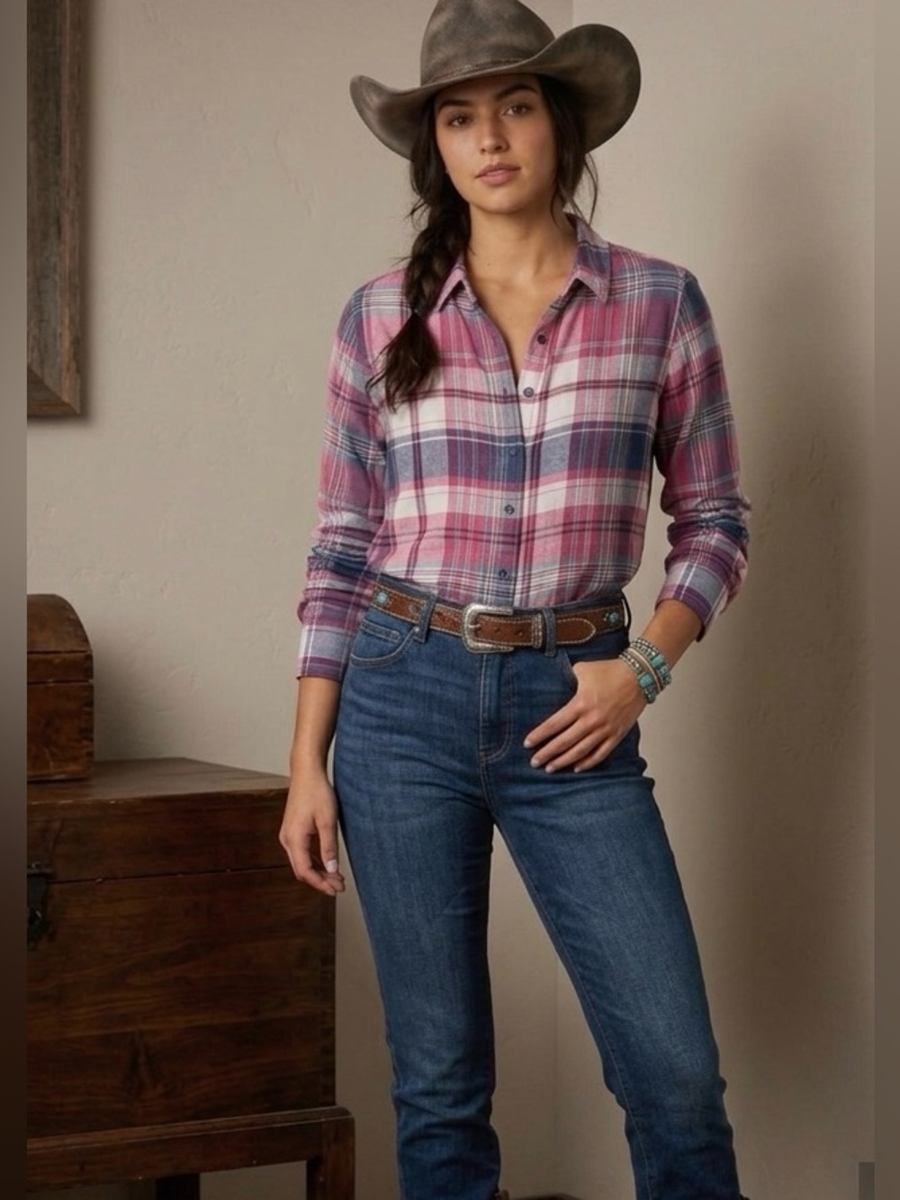 Tomboy button down shirt-M